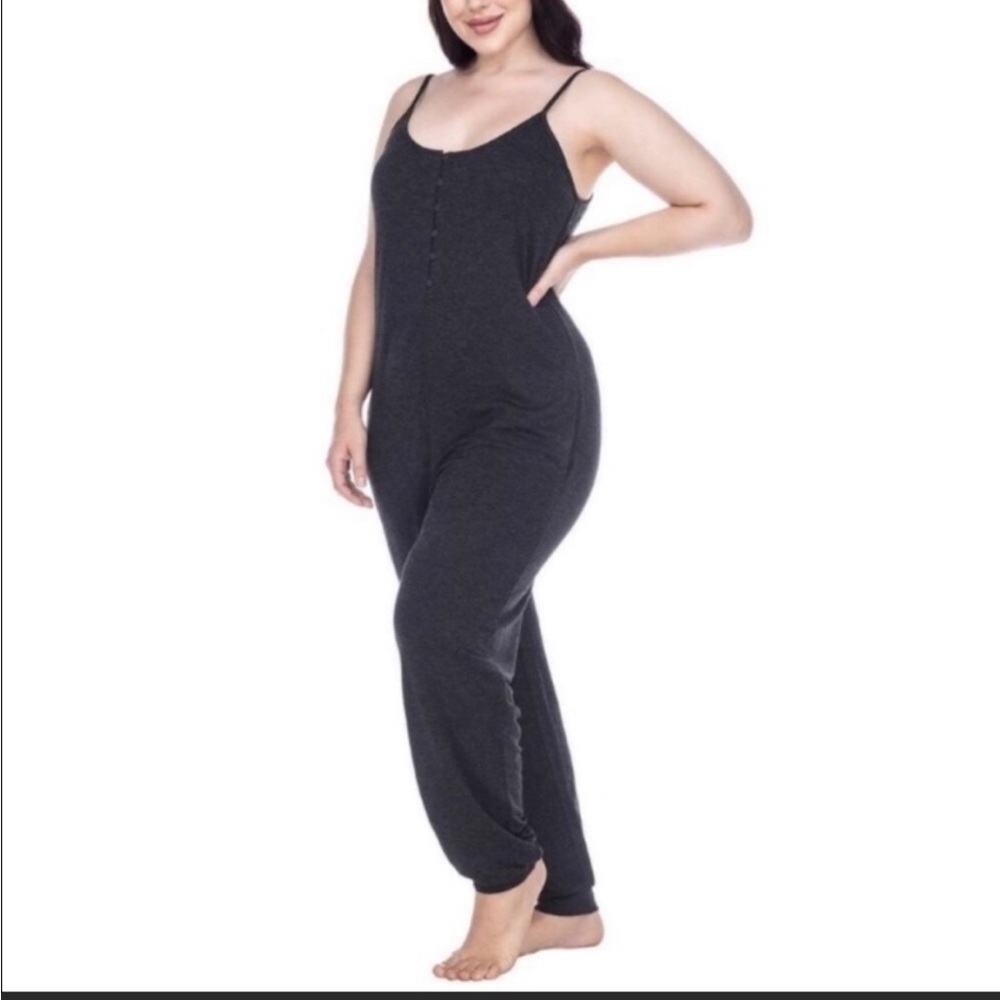 Honeydew Ladies Lounge Jumpsuit CHAR HEATHER SMALL, MEDIUM